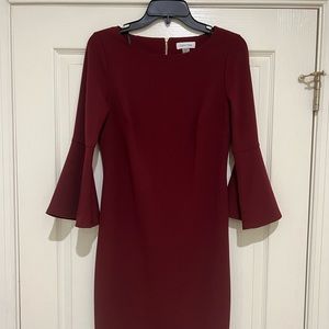 Calvin Klein bell sleeve shift dress.  Size 6
